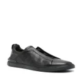 Zegna Triple Stich leather sneakers - Black