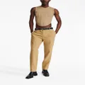 Dion Lee stretch-design tapered trousers - Brown