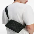 Karl Lagerfeld K/Loom leather camera bag - Black