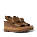 Stella McCartney Elyse wedge sandals - Brown