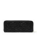 Love Moschino logo-plaque quilted wallet - Black