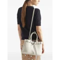 Prada medium belted leather handbag - White