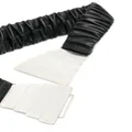 IRO ruched leather belt - Black