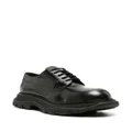 Alexander McQueen faded leather Derby shoes - Black