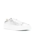 Ferragamo Wedge metallic plaftorm sneakers - Silver