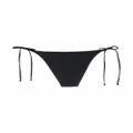 GANNI side-tie bikini bottoms - Black