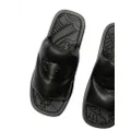 Burberry EKD Slab leather slides - Black