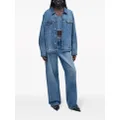 Marc Jacobs crystal-embellished denim trucker jacket - Blue