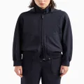 Emporio Armani hooded zip-up jacket - Blue
