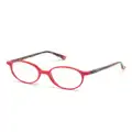 Etnia Barcelona Stitch round-frame glasses - Red
