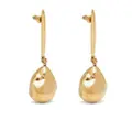 Alexander McQueen Metal Pearl Stick drop earrings - Gold