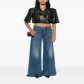 Versace Jeans Couture low-rise wide-leg jeans - Blue