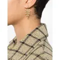Maje crystal-embellished asymmetric earrings - Gold