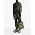 Balmain monogram camouflage-print bomber jacket - Brown