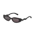 Karl Lagerfeld KL monogram logo cat-eye sunglasses - Black