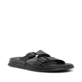 Tommy Hilfiger leather buckle sandals - Black