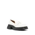 Marni two-tone leather loafers - White