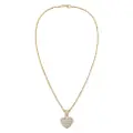 Swarovski 1960s 22kt gold-plated Swarovski heart pendant necklace
