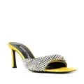 Sergio Rossi Evangelie 95mm crystal-embellished mules - Yellow
