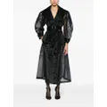 Dolce & Gabbana double-breasted long coat - Black