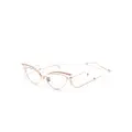 Valentino Eyewear V-Glassliner cat-eye glasses - Pink
