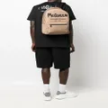 Alexander McQueen logo-print detail backpack - Neutrals