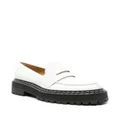 Proenza Schouler contrast-stitch penny-slot leather loafers - White