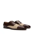 Bally panelled leather derby shoes - Brown