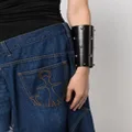 Blumarine stud-embellished leather bracelet - Black