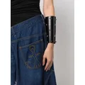 Blumarine stud-embellished leather bracelet - Black