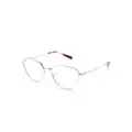 Michael Kors logo-debossed cat-eye glasses - Gold