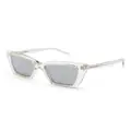 Saint Laurent Eyewear butterfly-frame sunglasses - Neutrals