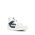 Missoni zigzag hi-top sneakers - White