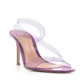 Gianvito Rossi Metropolis 105mm cut-out transparent sandals - Purple