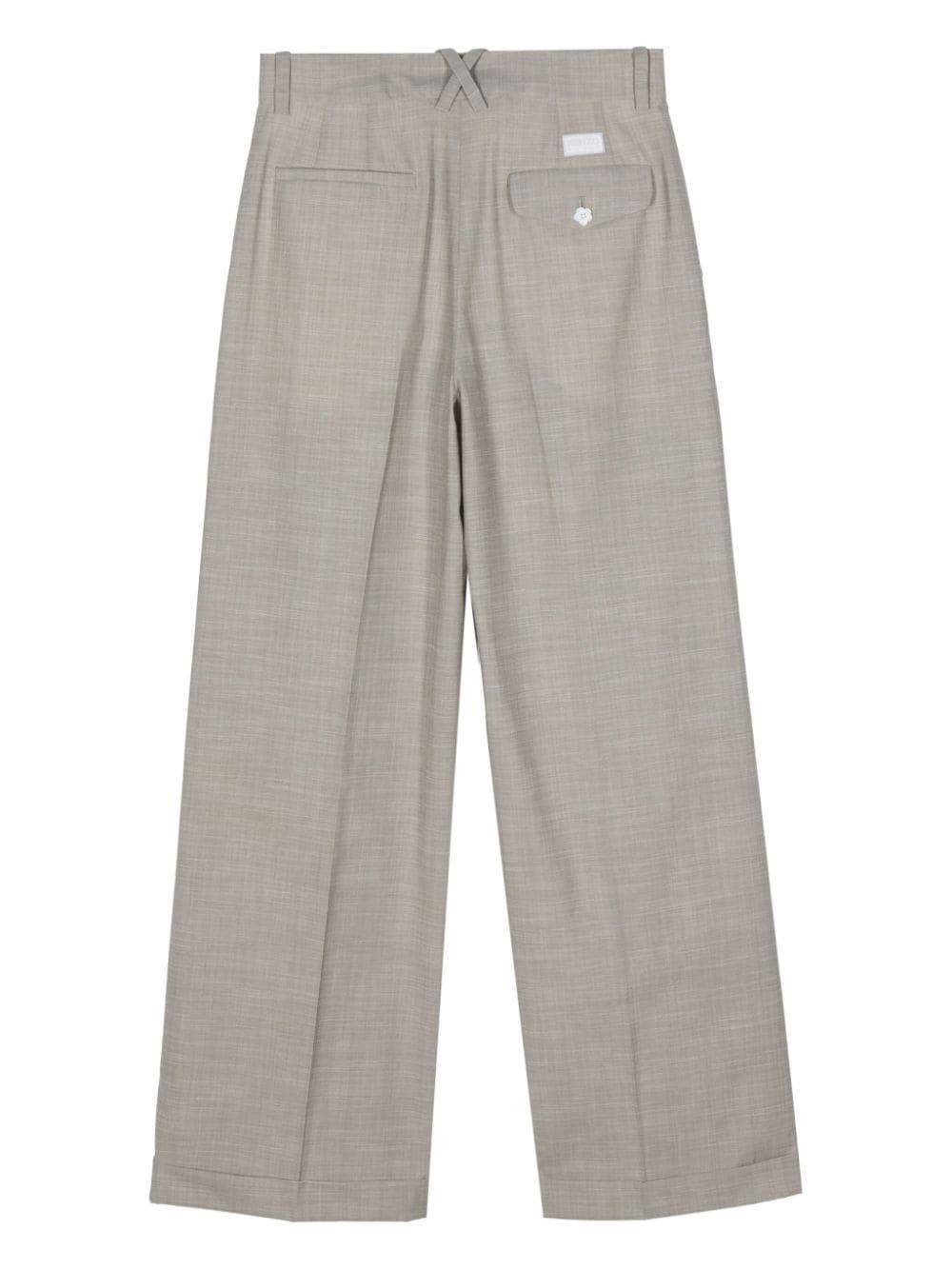 Kenzo wide-leg tailored trousers - Neutrals