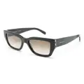 Ferragamo oversize-frame sunglasses - Green