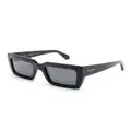 Ferragamo rectangle-frame sunglasses - Black