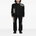 Yohji Yamamoto panelled denim jacket - Black