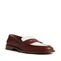 Dsquared2 colour-block leather loafers - Brown