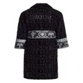 Versace I ♡ Baroque cotton bathrobe - Black