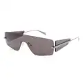 Alexander McQueen Eyewear oversize shield-frame sunglasses - Black