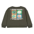 Scotch & Soda graphic-print cotton sweatshirt - Green