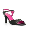 Love Moschino 105mm leather sandals - Black
