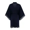 Eberjey Marina lace-trim robe - Blue