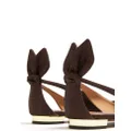 Aquazzura leather ballerina shoes - Brown