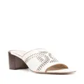Tod's Kate 75mm leather mules - White