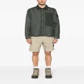 Stone Island press-stud quilted shirt jacket - Green