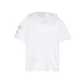 Balmain Kids logo-intarsia short-sleeve hoodie - White