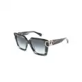 Valentino Eyewear VLogo Signature square-frame sunglasses - Black