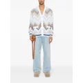 Missoni zigzag-woven knitted cardigan - White